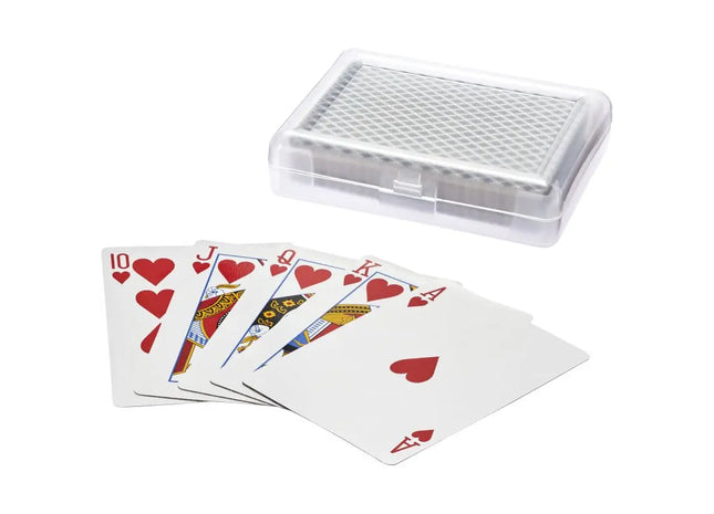 Reno Kartenspiel in transparent-schwarzem Etui - Modernes Design für Kartenspieler TK Gruppe® Grosshandel 