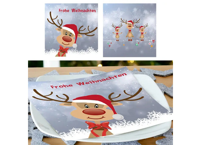 Rentier Ole Motivservietten, 20er Pack, Zweilagig TK Gruppe® Grosshandel 