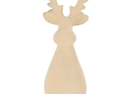 Rentier, Elfenbein, ca. 20cmH - Elegante Creme Rentier Skulptur für die Dekoration TK Gruppe® Grosshandel 