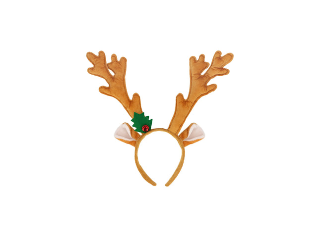 Rentiergeweih Stirnband Mit Glöckchen - Weihnachtsfeier Accessoire TK Gruppe® Grosshandel 