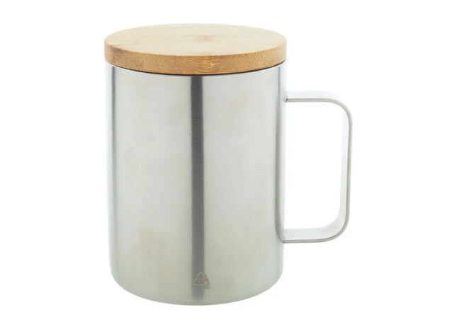 Resboo 350 ml Thermobecher in Silber – Stilvoller Wärmebewahrer für Unterwegs TK Gruppe® Grosshandel 