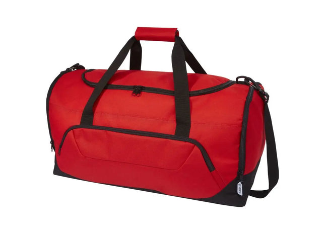 Retrend RPET Reisetasche, 40L, Rot, Stilvoll und Umweltbewusst unterwegs TK Gruppe® Grosshandel 