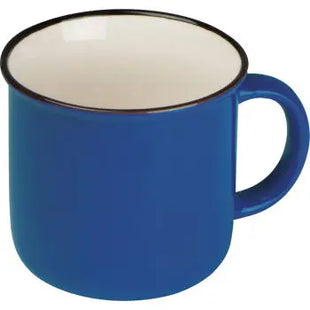 Retro 350ml Nostalgietasse aus Keramik - blau Vintage Tasse für Kaffee, Tee & mehr TK Gruppe® Grosshandel 