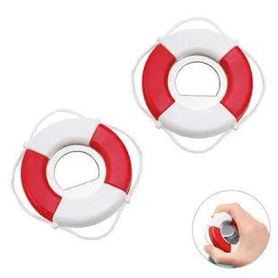 Rettungsring Flaschenöffner in Weiß-Rot – Originell und Nützlich TK Gruppe® Grosshandel 