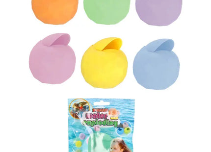 Reusable Aqua Spheres, Pack of 6, Approx. 6cm Diameter: Eco-Friendly Water Bombs for Splashy Fun TK Gruppe® Grosshandel 