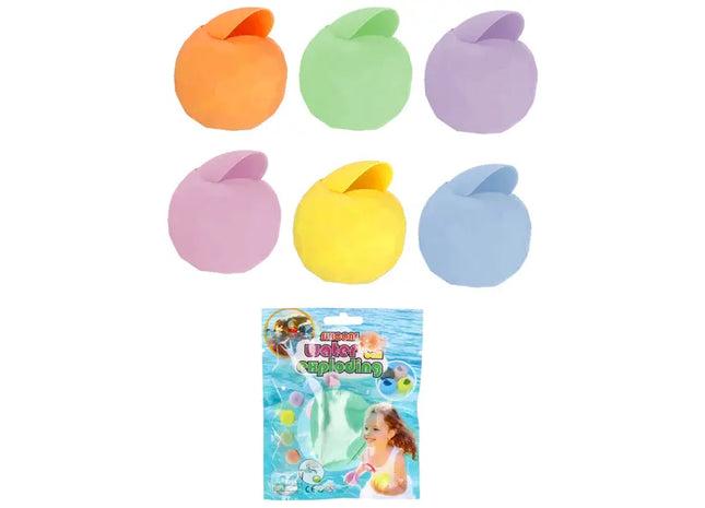 Reusable Aqua Spheres, Pack of 6, Approx. 6cm Diameter: Eco-Friendly Water Bombs for Splashy Fun TK Gruppe® Grosshandel 