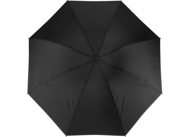 Reversibler Taschenschirm aus Pongee Kayson in Schwarz - Stilvoller Schutz bei wechselhaftem Wetter TK Gruppe® Grosshandel 