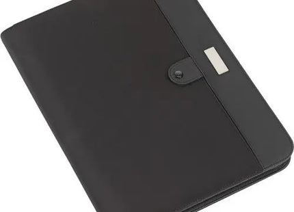 Rianna Mikrofaser Dokumentenmappe - Stilvoller Aktenhalter, Schwarz TK Gruppe® Grosshandel 