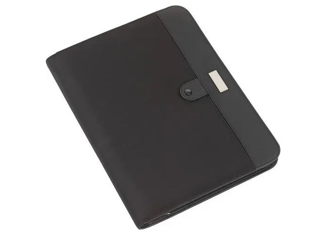 Rianna Mikrofaser Dokumentenmappe - Stilvoller Aktenhalter, Schwarz TK Gruppe® Grosshandel 