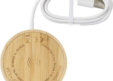 Riaz Kabelloses Ladegerät aus Bambus - Ökologisch, Elegantes Design TK Gruppe® Grosshandel 