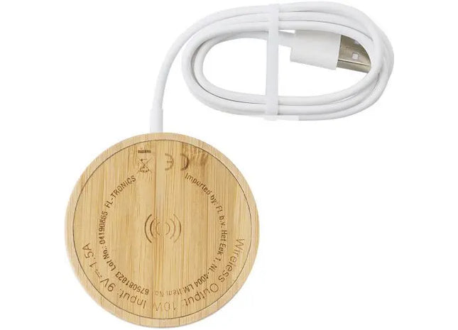 Riaz Kabelloses Ladegerät aus Bambus - Ökologisch, Elegantes Design TK Gruppe® Grosshandel 