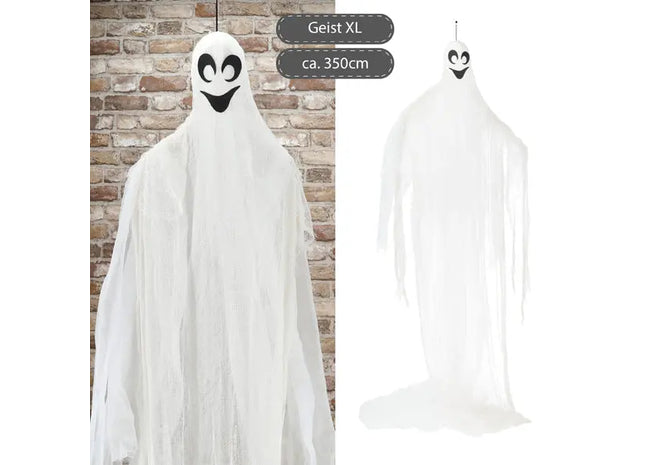 Riesiger Hängender Geist, Schauriger Spirit, 350cm Lang, Halloween-Deko TK Gruppe® Grosshandel 