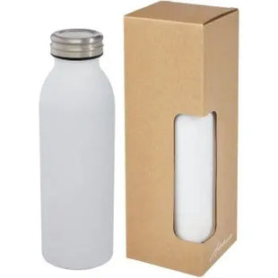 Riti 500 ml Kupfer-Vakuum Isolierflasche - Weiß, Robuste Thermosflasche für heiße und kalte Getränke TK Gruppe® Grosshandel 
