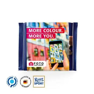 Ritter SPORT 100g Schokolade mit umweltfreundlicher Papierbanderole TK Gruppe® Grosshandel 