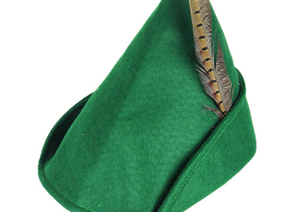 Robin Hood Hut Aus Stoff Für Erwachsene - Mittelalterliches Bogenschützen Kostümzubehör TK Gruppe® Grosshandel 