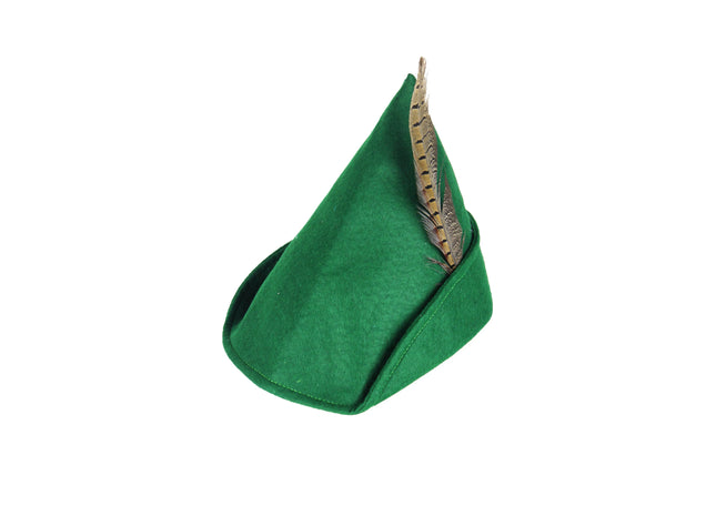 Robin Hood Hut Aus Stoff Für Erwachsene - Mittelalterliches Bogenschützen Kostümzubehör TK Gruppe® Grosshandel 