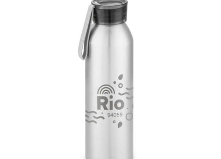 Robuste Aluminium-Trinkflasche RIO, Sportdesign, 660 ml - Satin Silber TK Gruppe® Grosshandel 