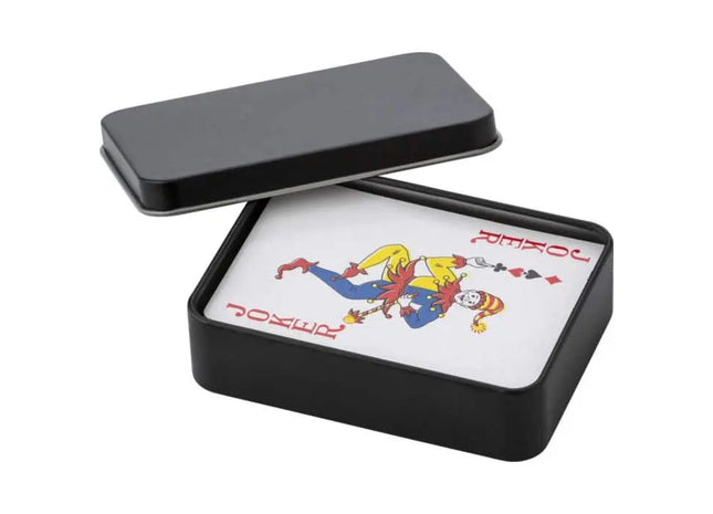 Robuste Blechbox mit Nathan's Spielkartenset – Stilvolle Aufbewahrung TK Gruppe® Grosshandel 