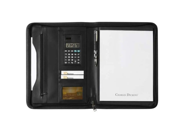 Robuste Giada-Kunstleder-Dokumentenmappe von Charles Dickens®: Stil trifft Funktion TK Gruppe® Grosshandel 