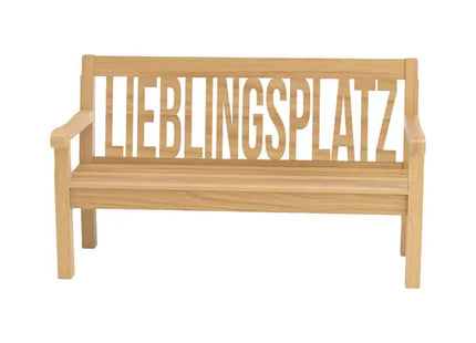 Robuste Holzbank Outdoor 'Lieblingsplatz', 160 cm Breite - Ideal für Garten TK Gruppe® Grosshandel 