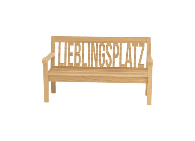 Robuste Holzbank Outdoor 'Lieblingsplatz', 160 cm Breite - Ideal für Garten TK Gruppe® Grosshandel 