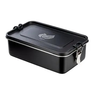 Robuste Lunchbox RE98-LUNCHBREAK - Stilvoll Schwarz & Silber, Ideal für Arbeit & Schule TK Gruppe® Grosshandel 