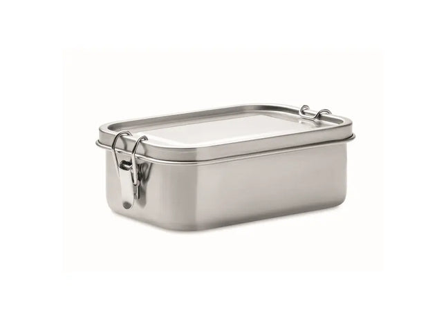Robuste Lunchbox aus Edelstahl 750ml CHAN LUNCHBOX - Mattsilber - Stilvoll und Praktisch TK Gruppe® Grosshandel 