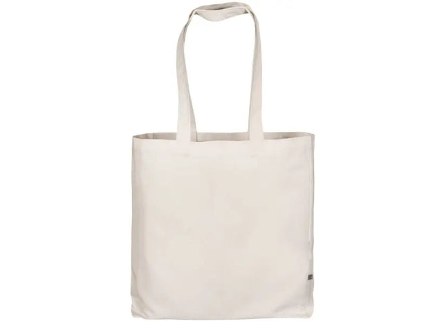 Robuste Naturfarbene Canvas-Tasche mit Langen Henkeln und Faltboden TK Gruppe® Grosshandel 