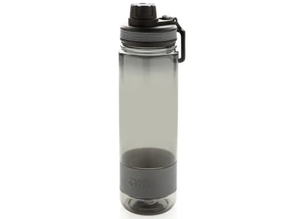 Robuste Tritan Trinkflasche 600 ml, Grau-Anthrazit, Stilvoll & Langlebig TK Gruppe® Grosshandel 