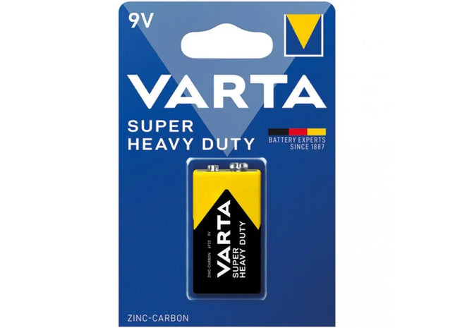 Robuste VARTA 9V Hochleistungs-Batterie - Super Heavy Duty 1. Serie TK Gruppe® Grosshandel 