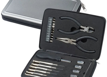 Robuste Werkzeugbox aus Aluminium - stilvolle, silbergraue Aufbewahrungslösung für Werkzeuge TK Gruppe® Grosshandel 