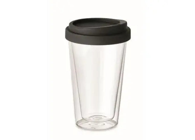 Robuster BIELO TUMBLER aus Borosilikat, 350ml – Schwarz & Langlebig TK Gruppe® Grosshandel 