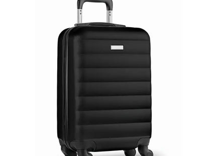 Robuster Hartschalen Trolley BUDAPEST - Stabiler Koffer mit Hartschale in Schwarz TK Gruppe® Grosshandel 