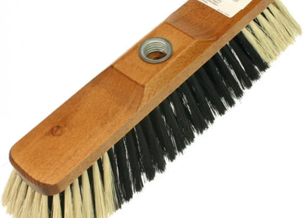 Robuster Innenraumbesen in Braun, 27x8 cm, mit Metallgewinde – Effiziente Reinigung TK Gruppe® Grosshandel 
