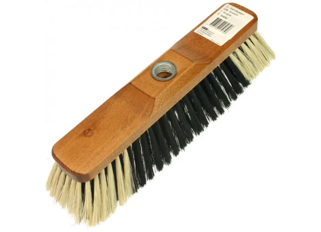 Robuster Innenraumbesen in Braun, 27x8 cm, mit Metallgewinde – Effiziente Reinigung TK Gruppe® Grosshandel 