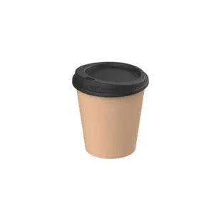 Robuster ToGo Kaffeebecher 200ml in Braun-Schwarz TK Gruppe® Grosshandel 