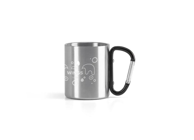 Robuster WINGS Edelstahlbecher 230 ml - Schwarz - Stilvoll, Langlebig und Praktisch TK Gruppe® Grosshandel 