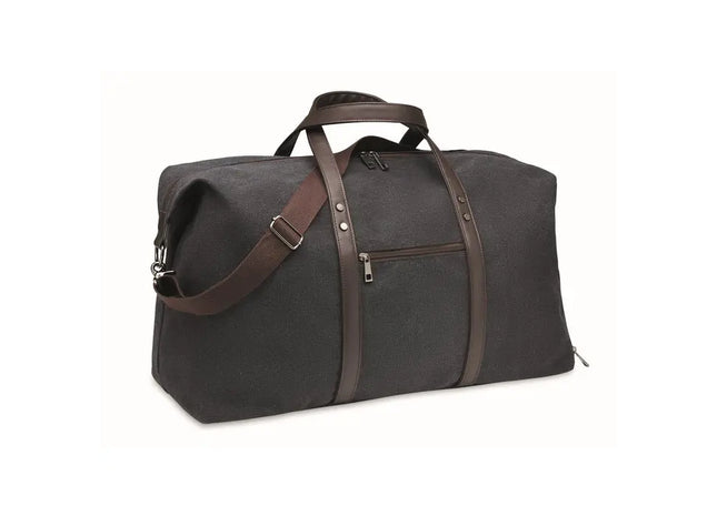 Robuster Weekender aus Canvas - Schwarz TK Gruppe® Grosshandel 