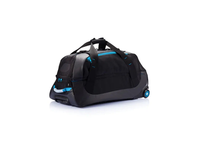 Robuster XXL Outdoor-Rollkoffer - Abenteuer-Design in Blau-Schwarz TK Gruppe® Grosshandel 