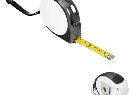 Robustes Maßband 3m - weiß & schwarz - präzises Messwerkzeug für Heimwerker und Profis TK Gruppe® Grosshandel 