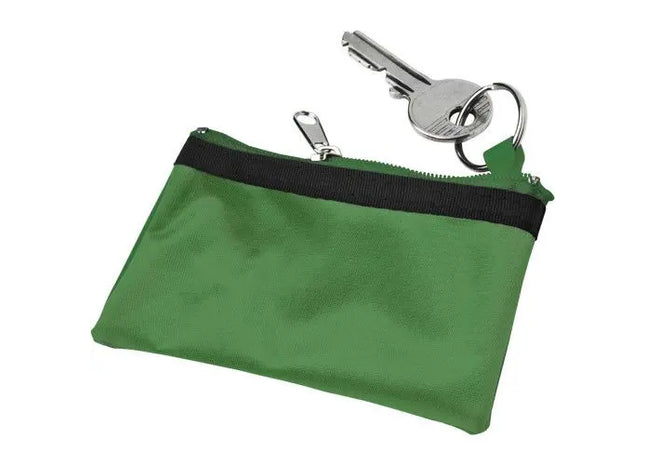 Robustes Sheridan Nylon-Schlüsseletui - Praktisch Grünes Schlüsselportemonnaie TK Gruppe® Grosshandel 