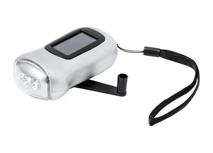 Rogla Taschenlampe mit doppelter Stromversorgung - Silber, vielseitig und leistungsstark TK Gruppe® Grosshandel 