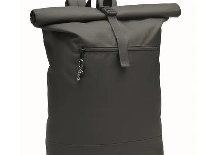 Rolltop-Rucksack 600D RPET NAPA - schwarz - nachhaltiger und stilvoller Begleiter für Alltag und Reisen TK Gruppe® Grosshandel 