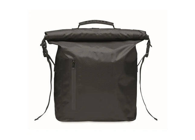 Rolltop-Tasche RPET SCUBAROLL - schwarz - nachhaltiger und vielseitiger Begleiter für Alltag und Abenteuer TK Gruppe® Grosshandel 