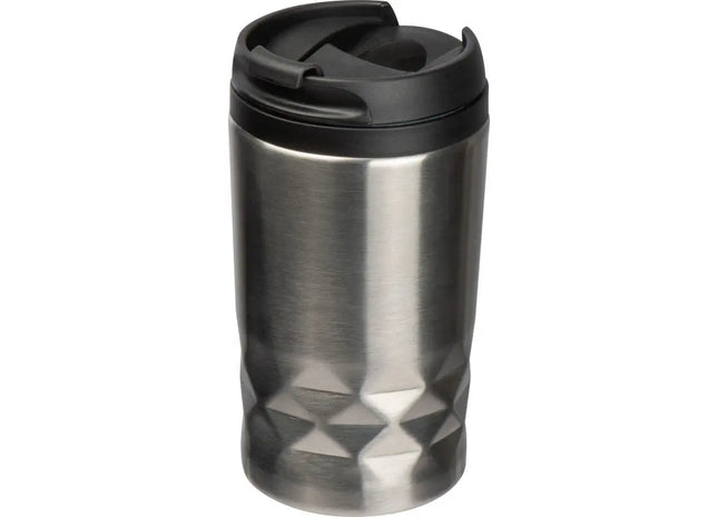Roma Isolierbecher 400 ml – Stilvoller Becher in Silbergrau TK Gruppe® Grosshandel 
