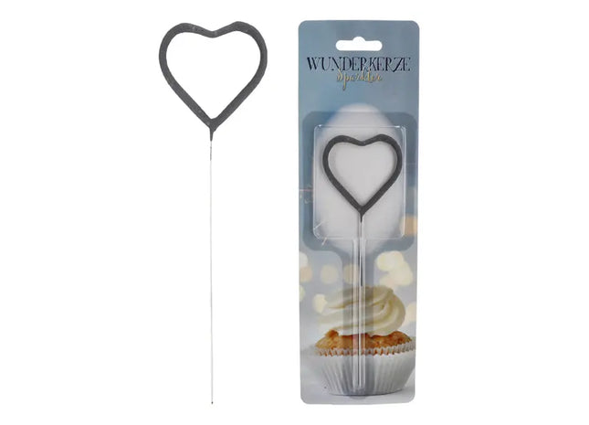 Romantische Wunderkerze in Herzform, 18cm – Ideal für besondere Anlässe TK Gruppe® Grosshandel 