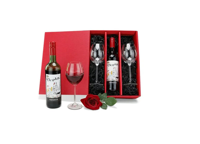 Romantisches Duo-Geschenkset: Exquisiter Rotwein für Zwei TK Gruppe® Grosshandel 