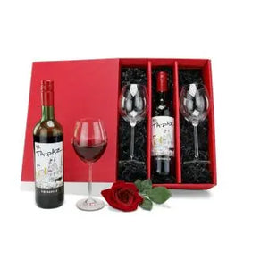 Romantisches Geschenkset: Rotwein für Zwei – Genussvolle Momente TK Gruppe® Grosshandel 