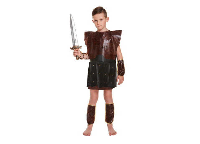Römischer Soldat Kostüm Für Kinder, Mittelgroß 7-9 Jahre, Historisches Verkleidung TK Gruppe® Grosshandel 