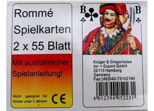 Rommékarten 2 x 55 Blatt TK Gruppe® Grosshandel 